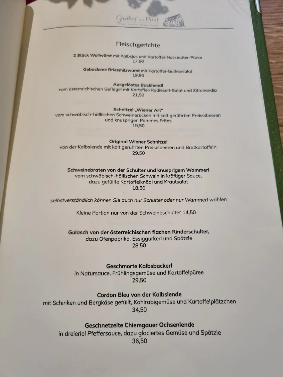 Speisekarte photo 2