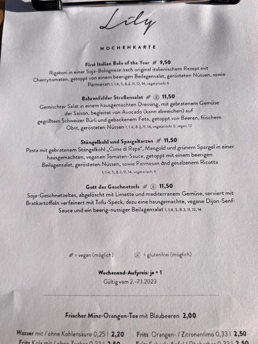 Speisekarte photo 9