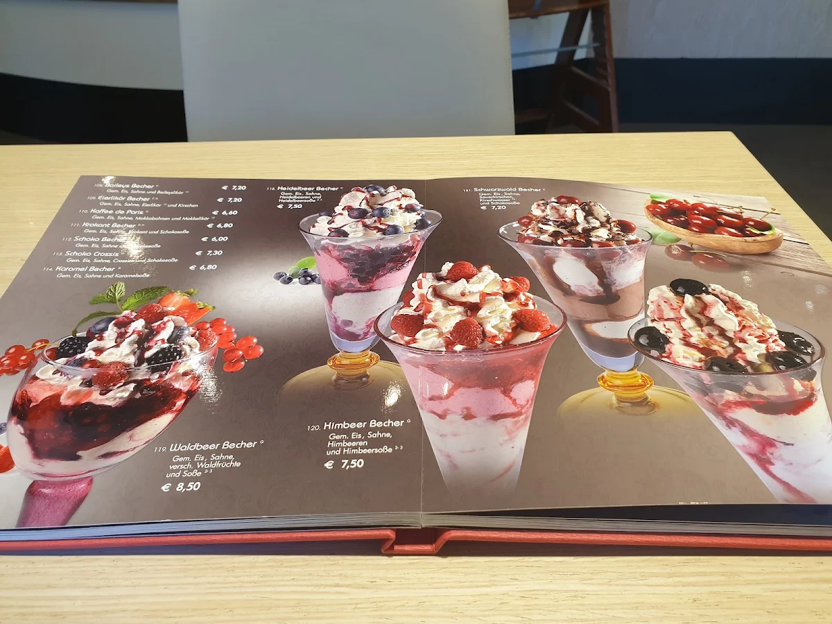Speisekarte, Eis Café Da Claudio