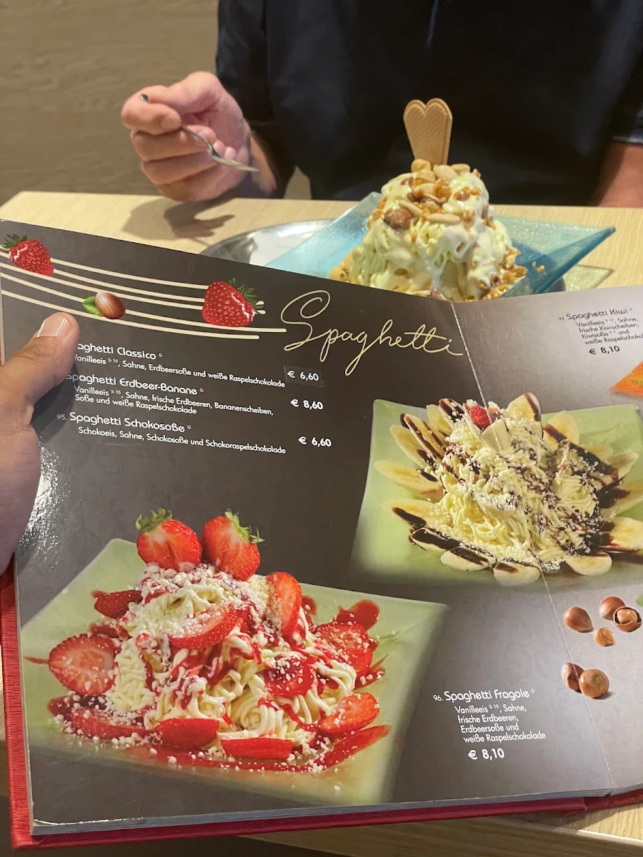 Speisekarte, Eis Café Da Claudio