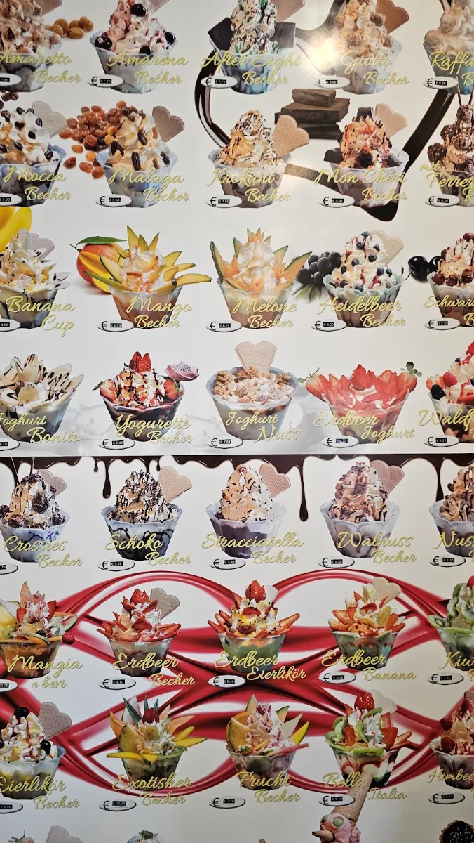 Speisekarte, Eis Café Da Claudio