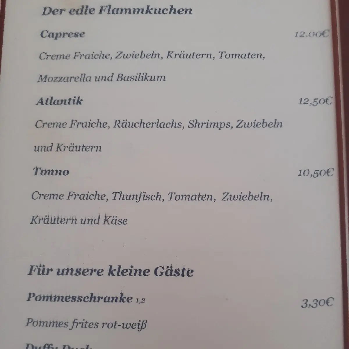 Speisekarte, Zeitlos So Frühstücksbuffet,Brunch
