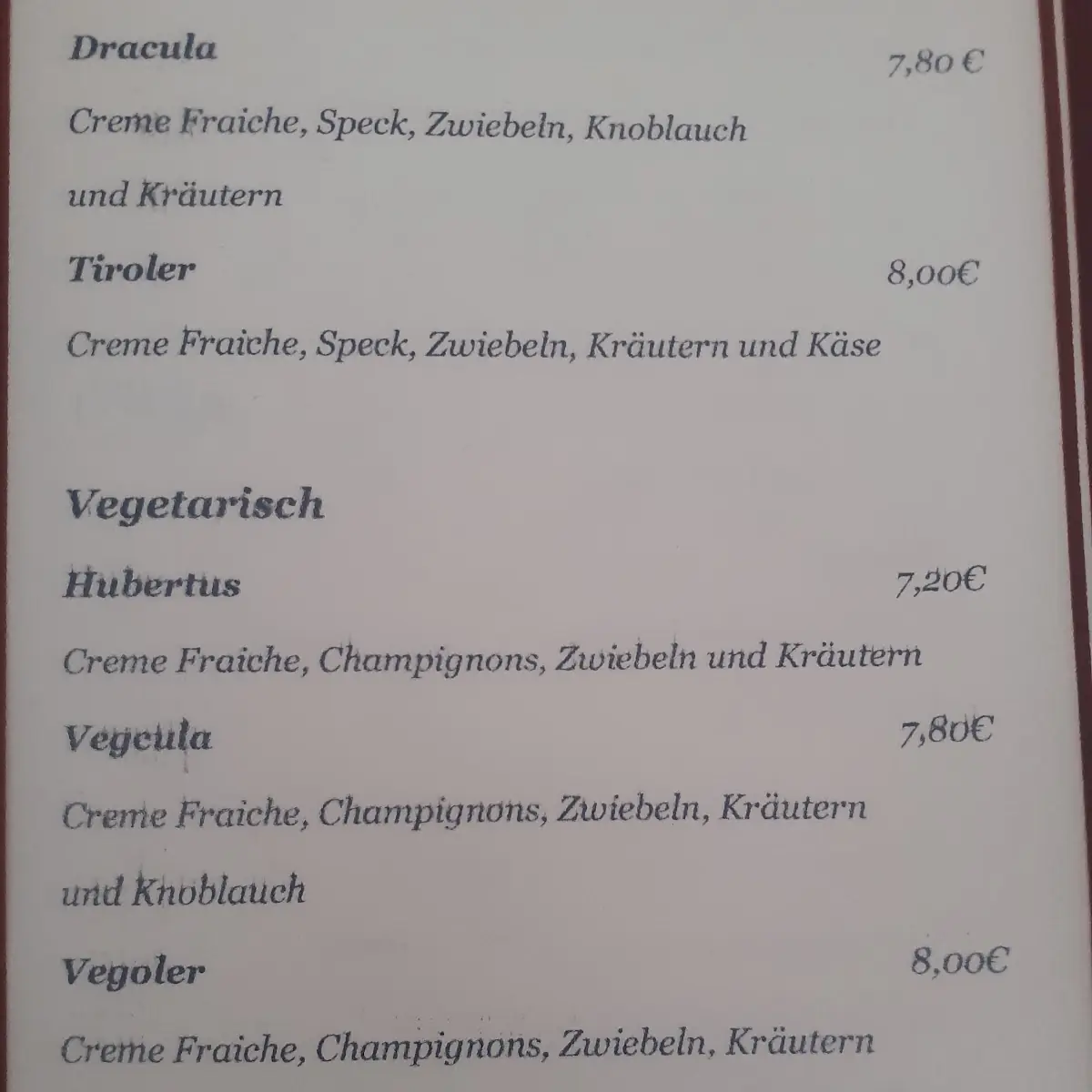 Speisekarte, Zeitlos So Frühstücksbuffet,Brunch