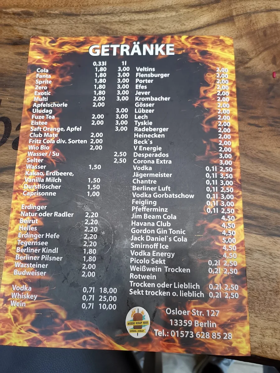Speisekarte photo 3