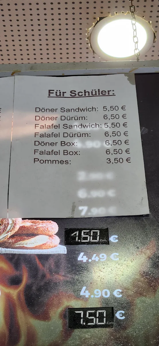 Speisekarte, Kingman Döner