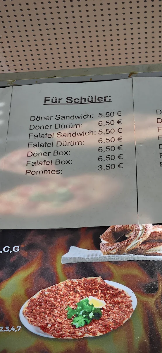 Speisekarte, Kingman Döner