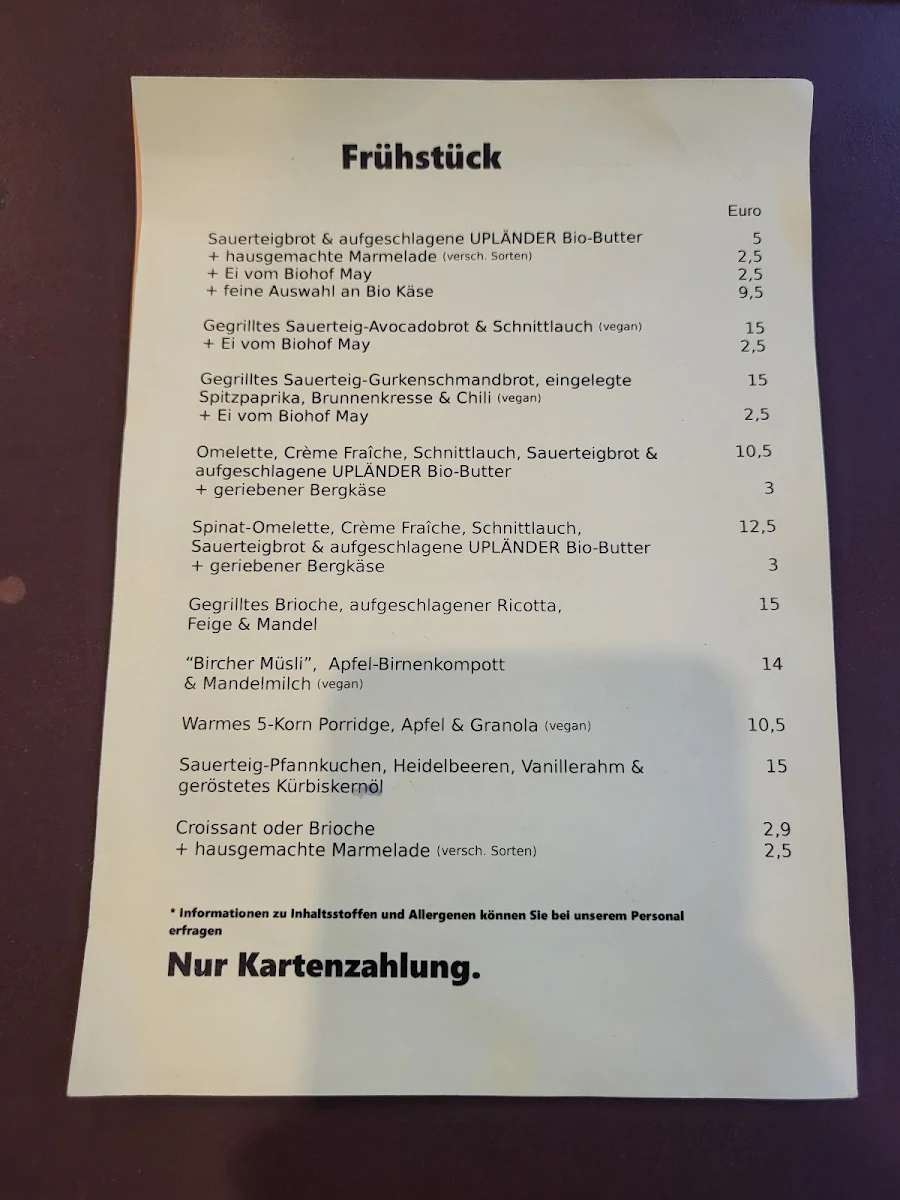 Speisekarte photo 5