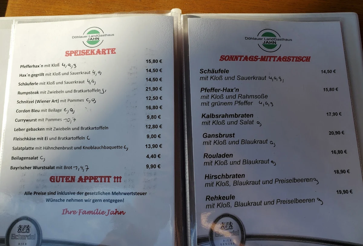 Speisekarte photo 1