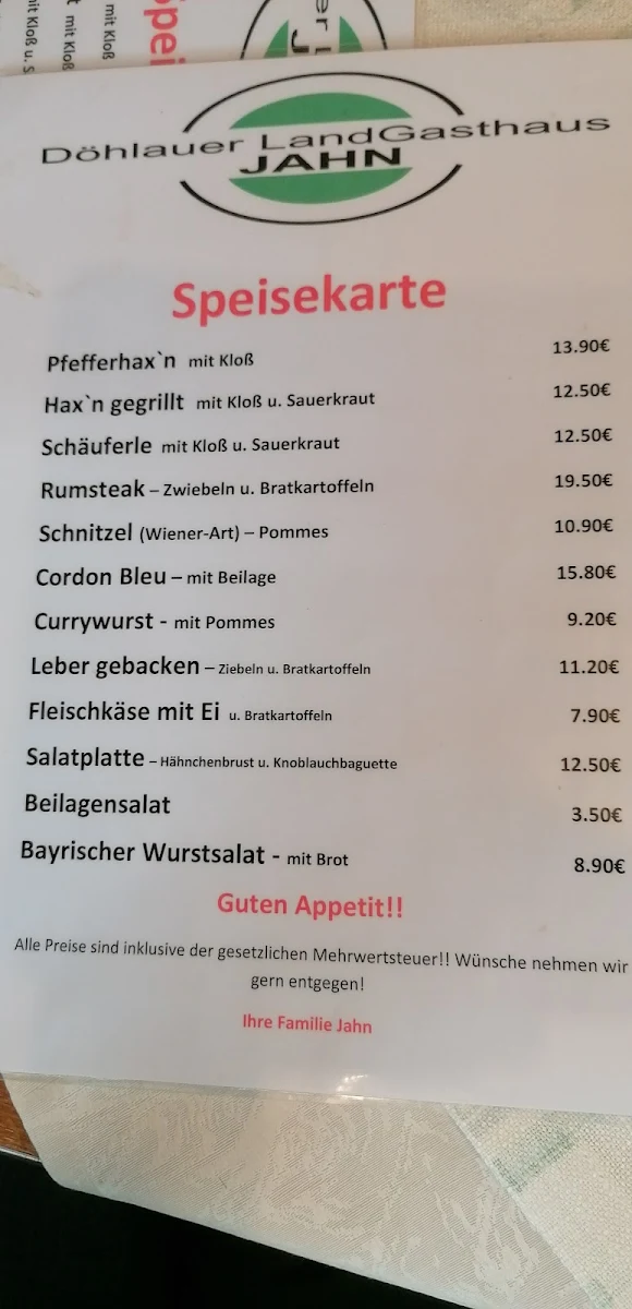 Speisekarte photo 2