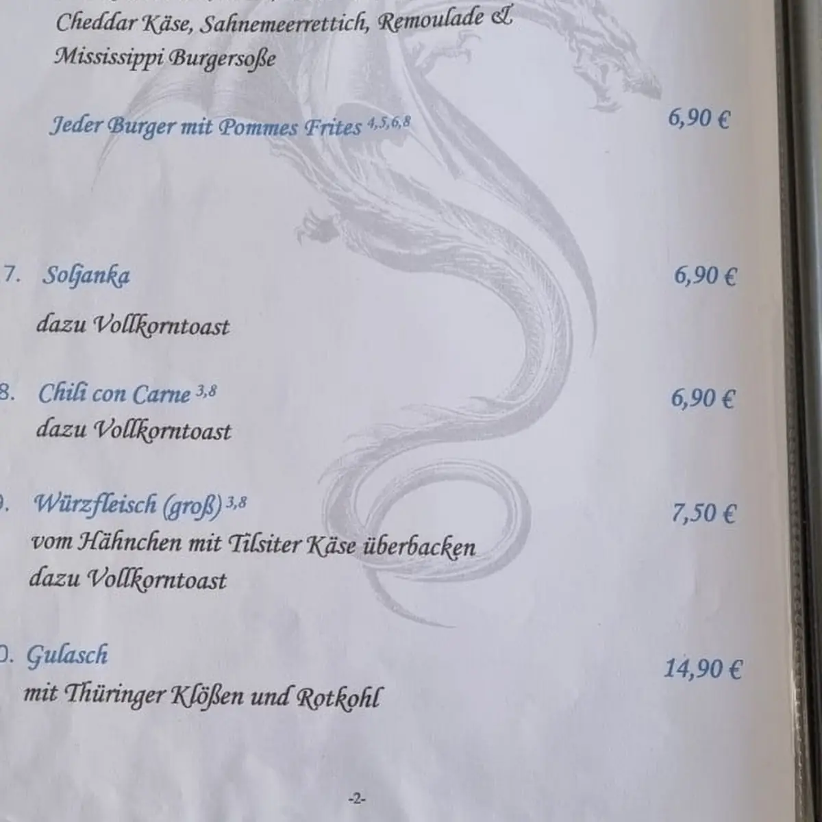Speisekarte photo 3