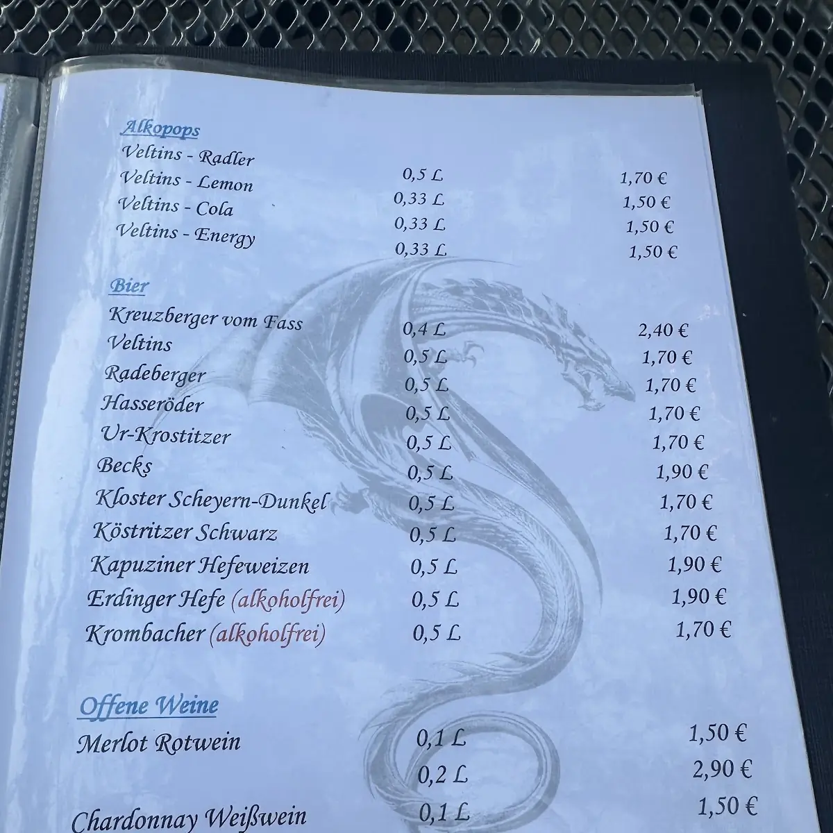 Speisekarte photo 5