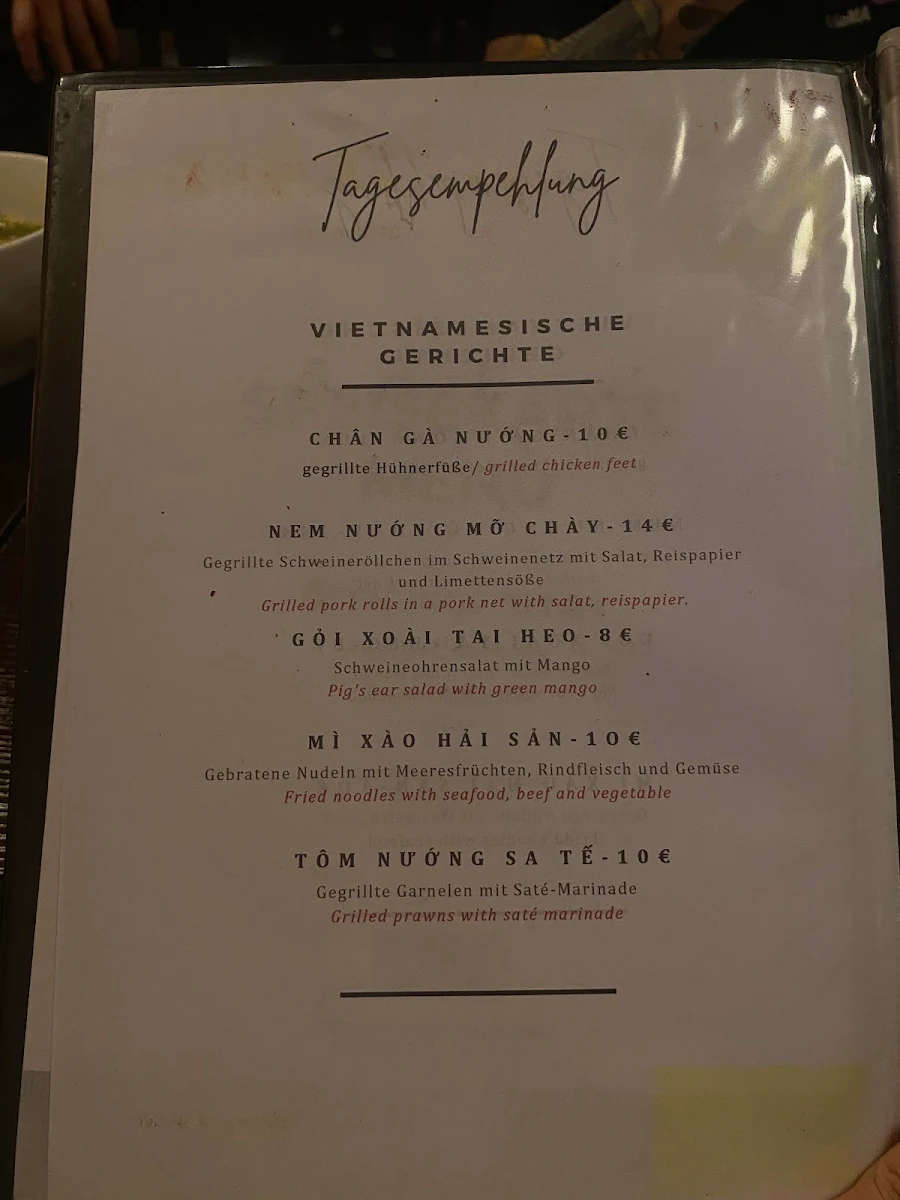 Speisekarte photo 1