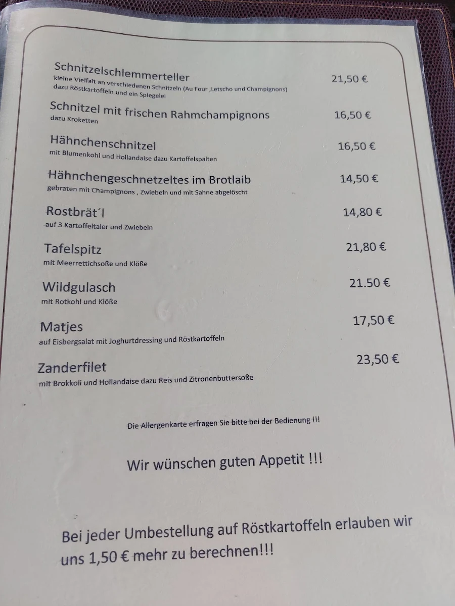 Speisekarte photo 1