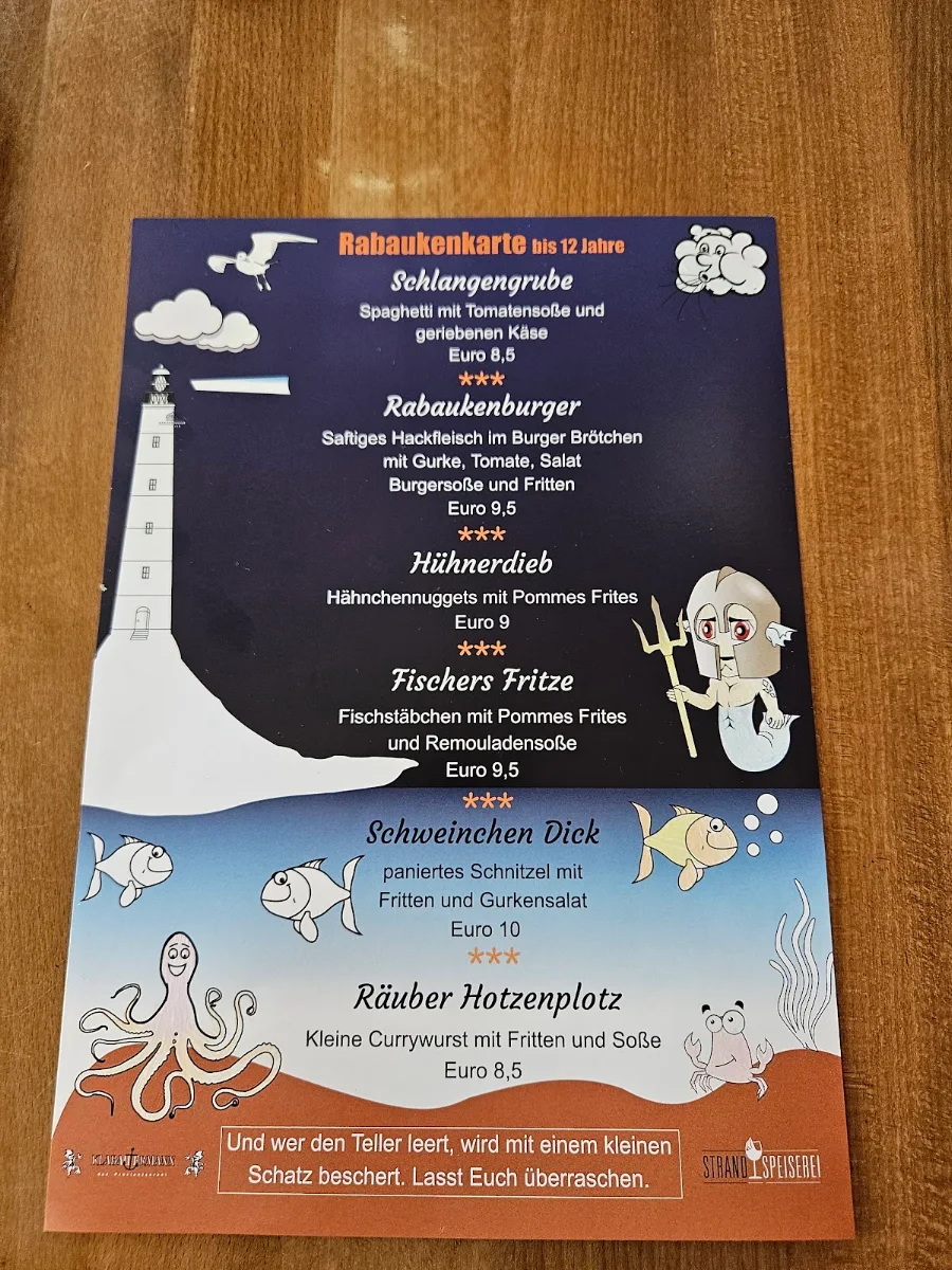 Speisekarte, Klabautermann