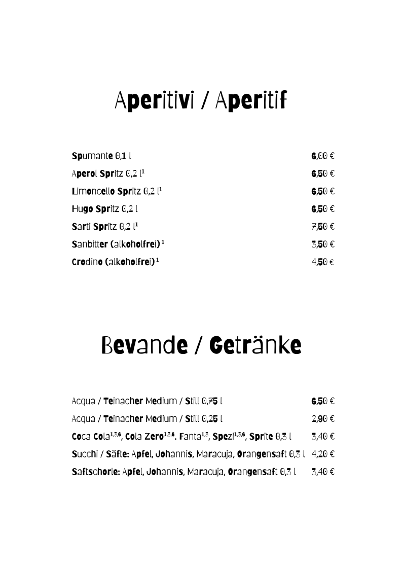 Speisekarte photo 10