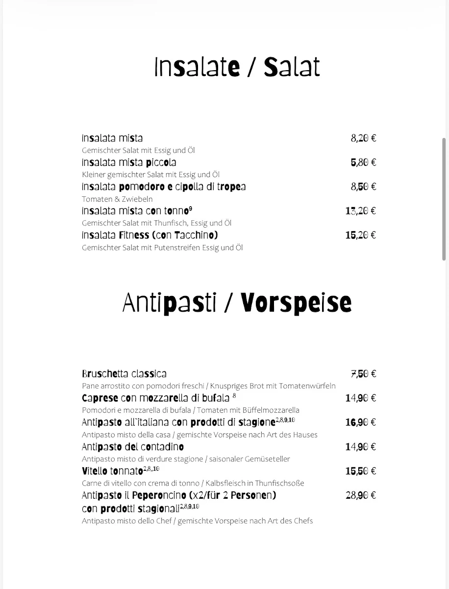 Speisekarte photo 2