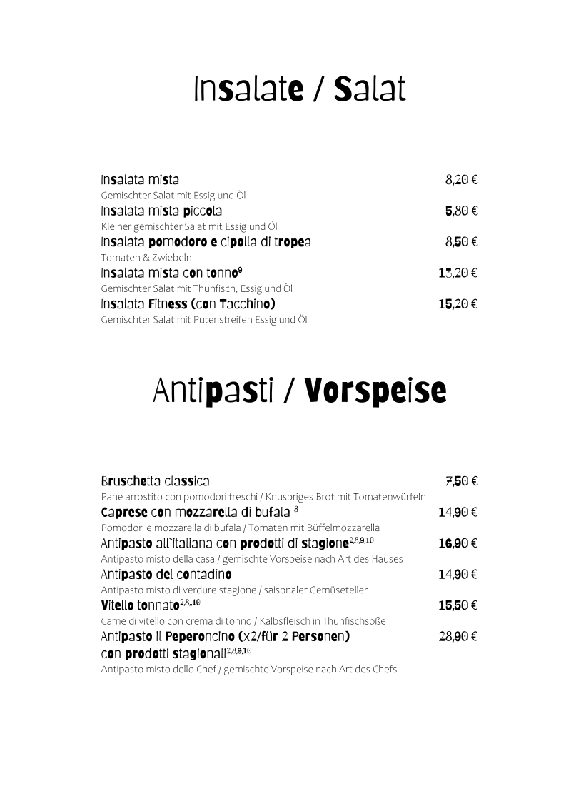 Speisekarte photo 6