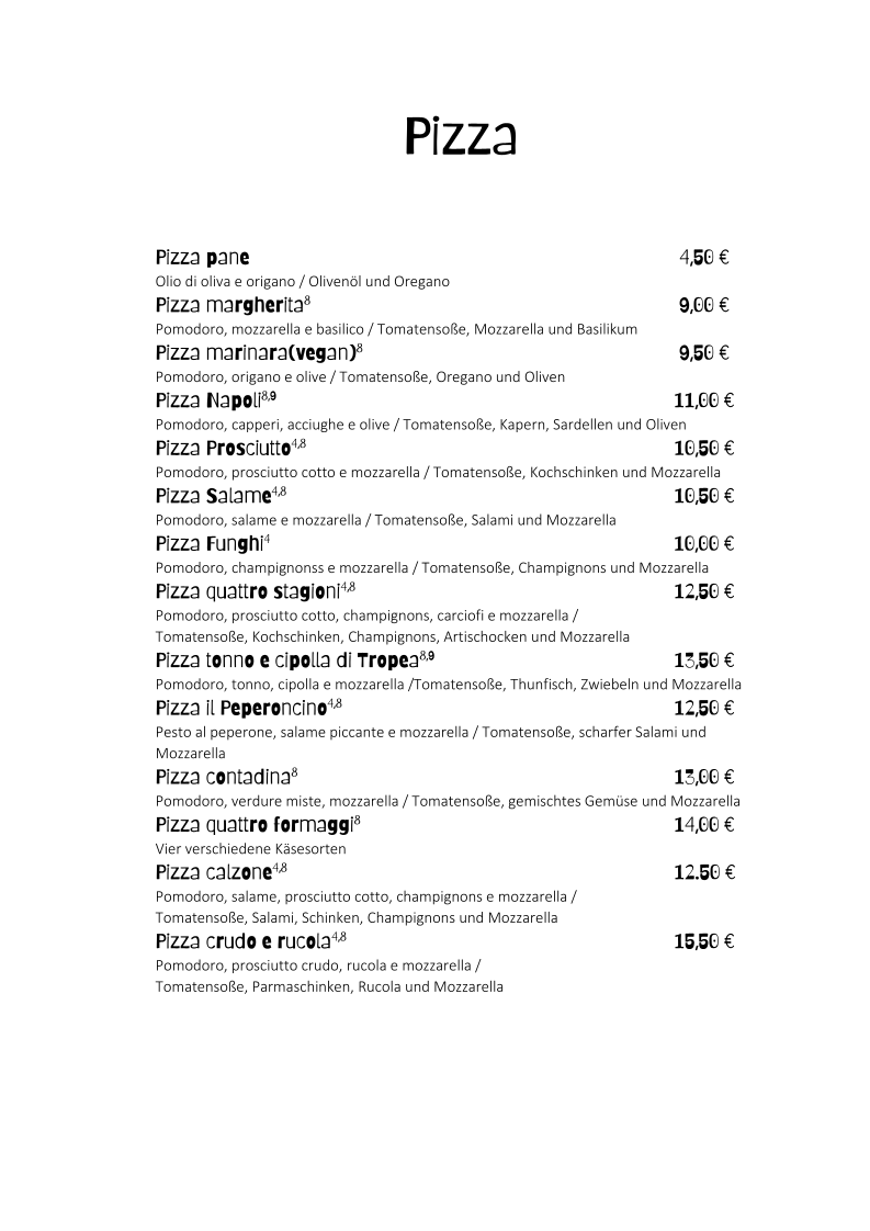 Speisekarte photo 7