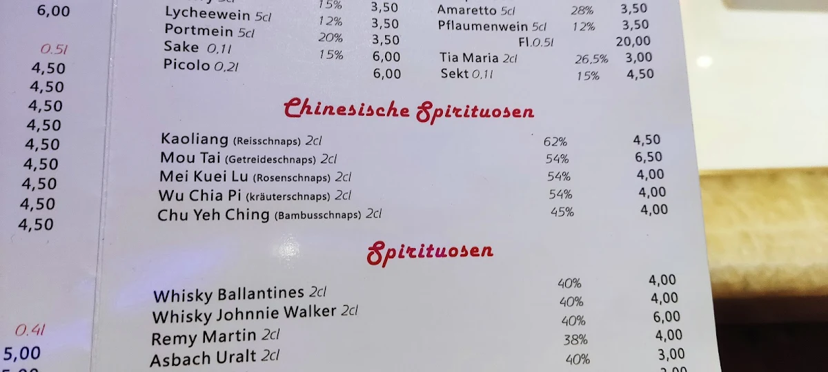 Speisekarte photo 3