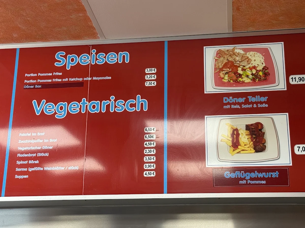 Speisekarte, XL Döner