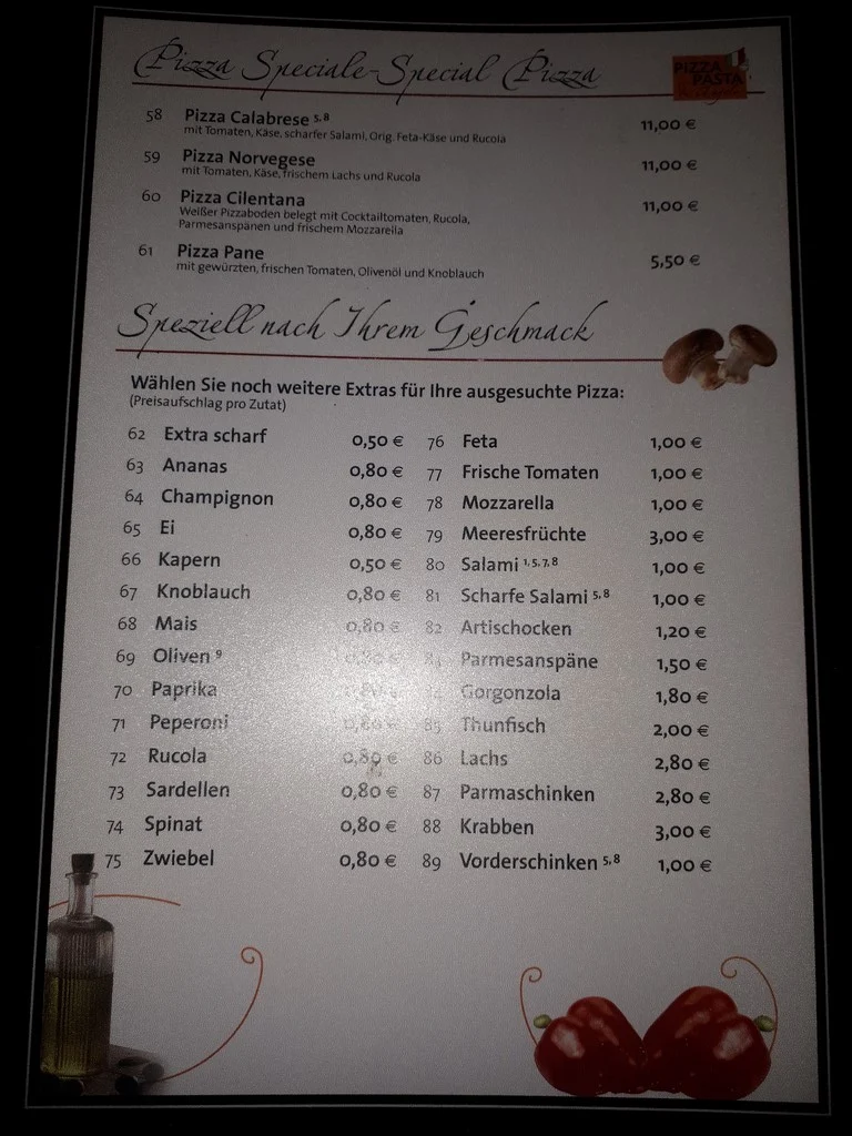 Speisekarte photo 9