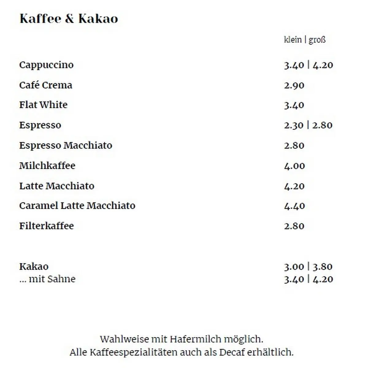 Speisekarte photo 4