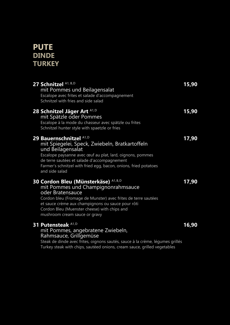 Speisekarte photo 5