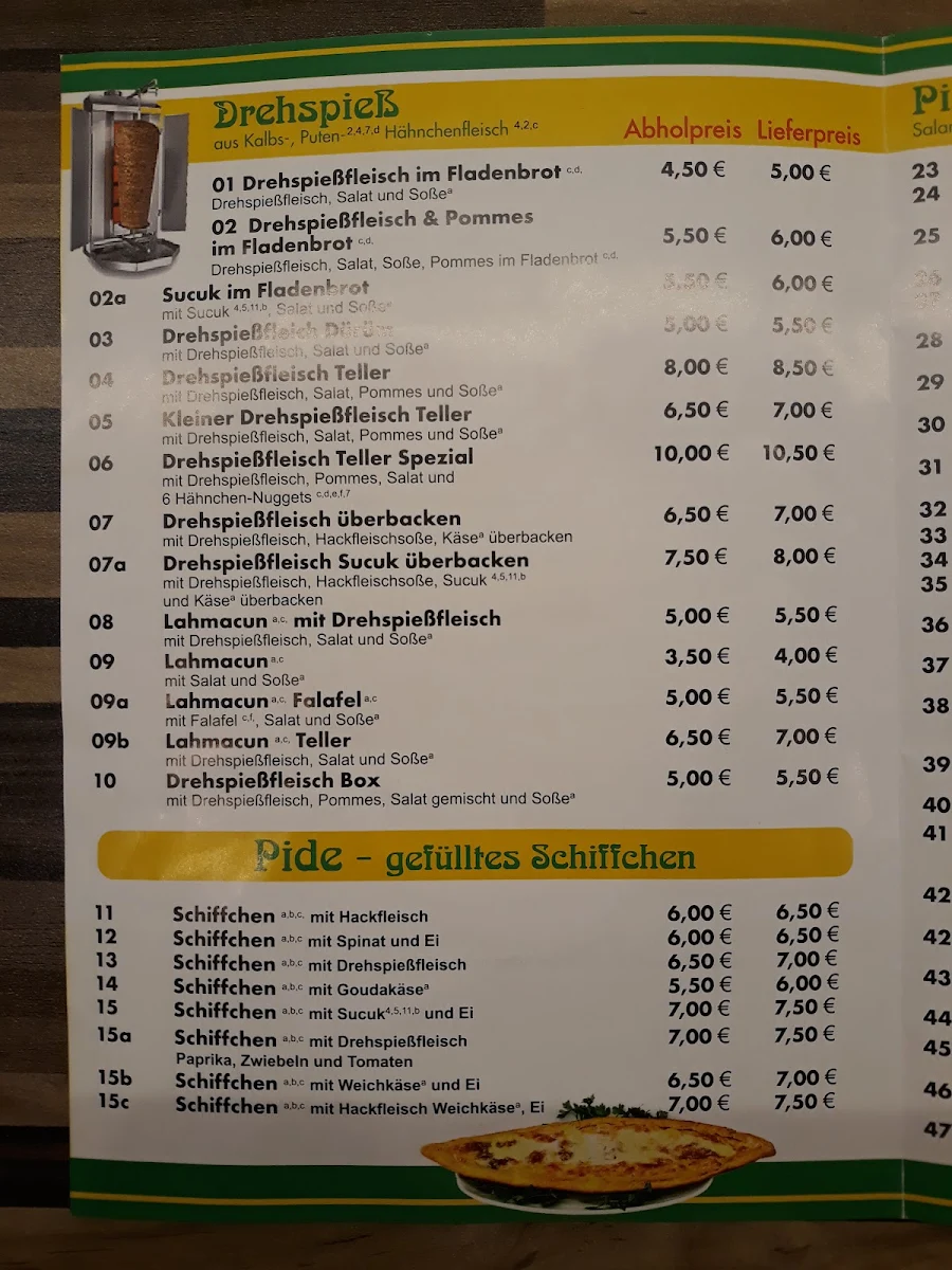 Speisekarte photo 3