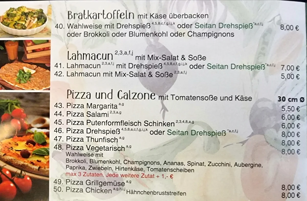 Speisekarte photo 2