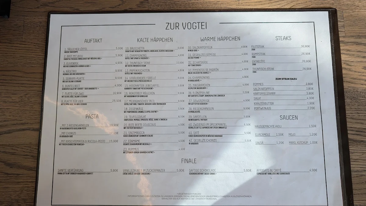 Speisekarte photo 8