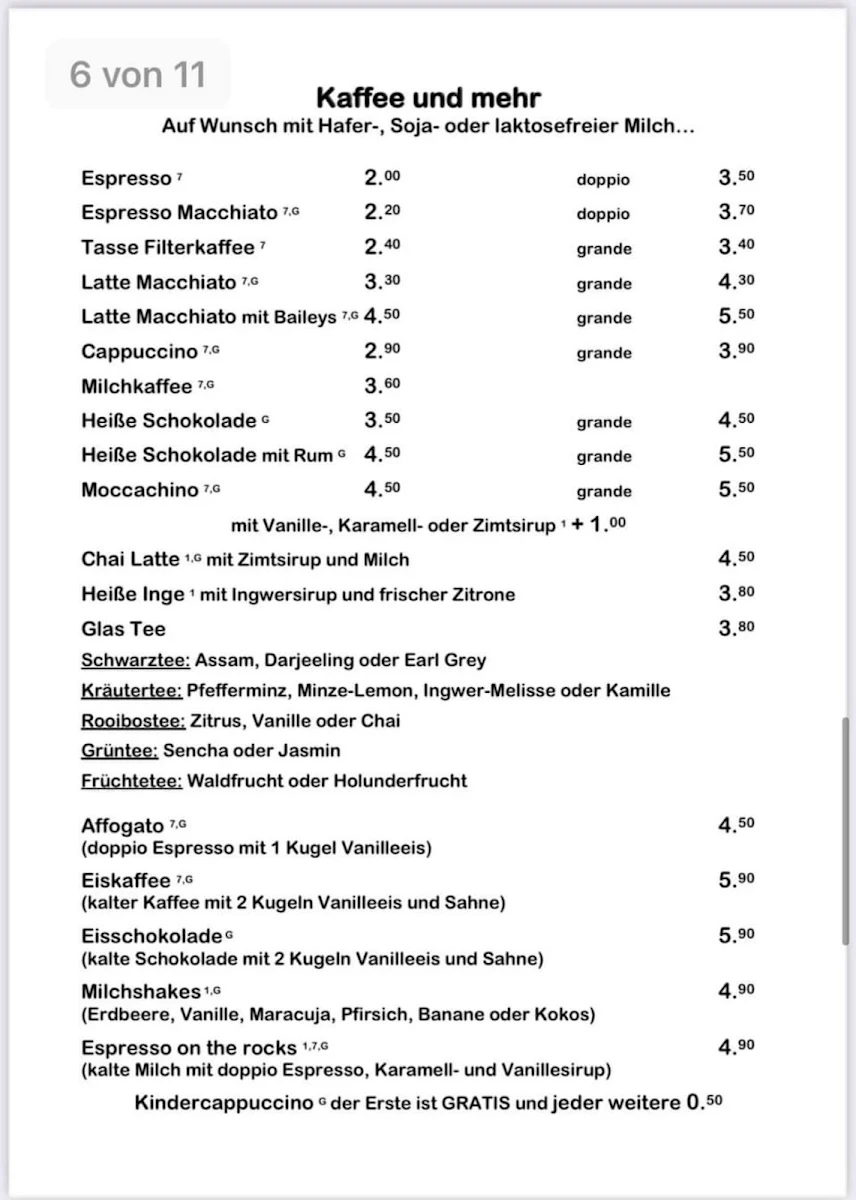 Speisekarte photo 5