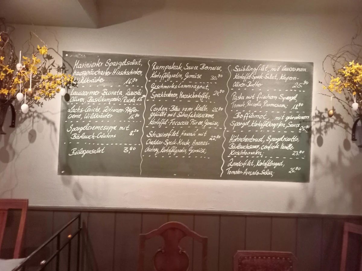 Speisekarte, Götz+Baum - Restaurant im Scheunenhof