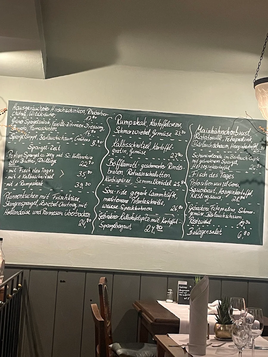 Speisekarte, Götz+Baum - Restaurant im Scheunenhof