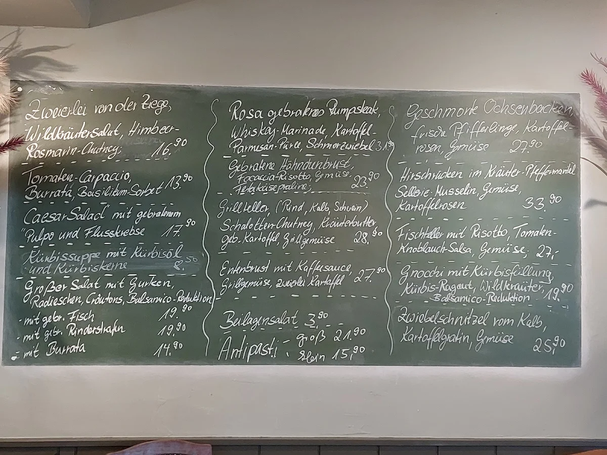 Speisekarte, Götz+Baum - Restaurant im Scheunenhof