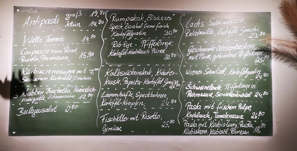 Speisekarte, Götz+Baum - Restaurant im Scheunenhof