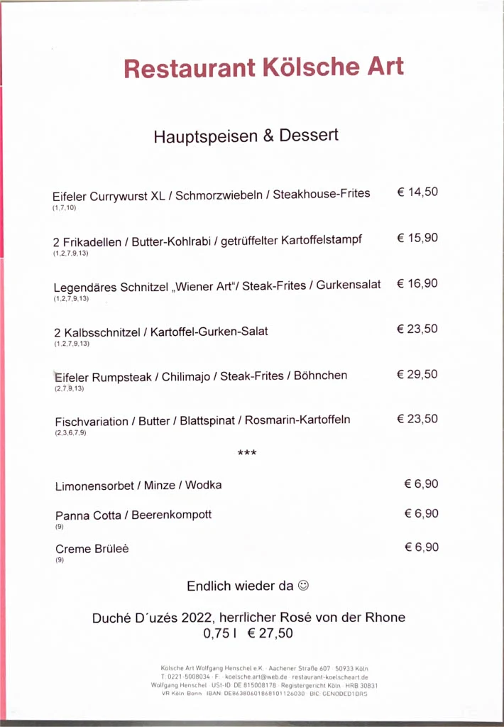 Speisekarte photo 4
