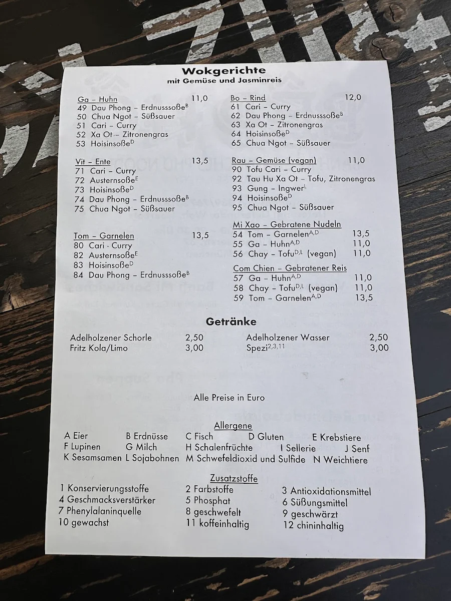 Speisekarte photo 3