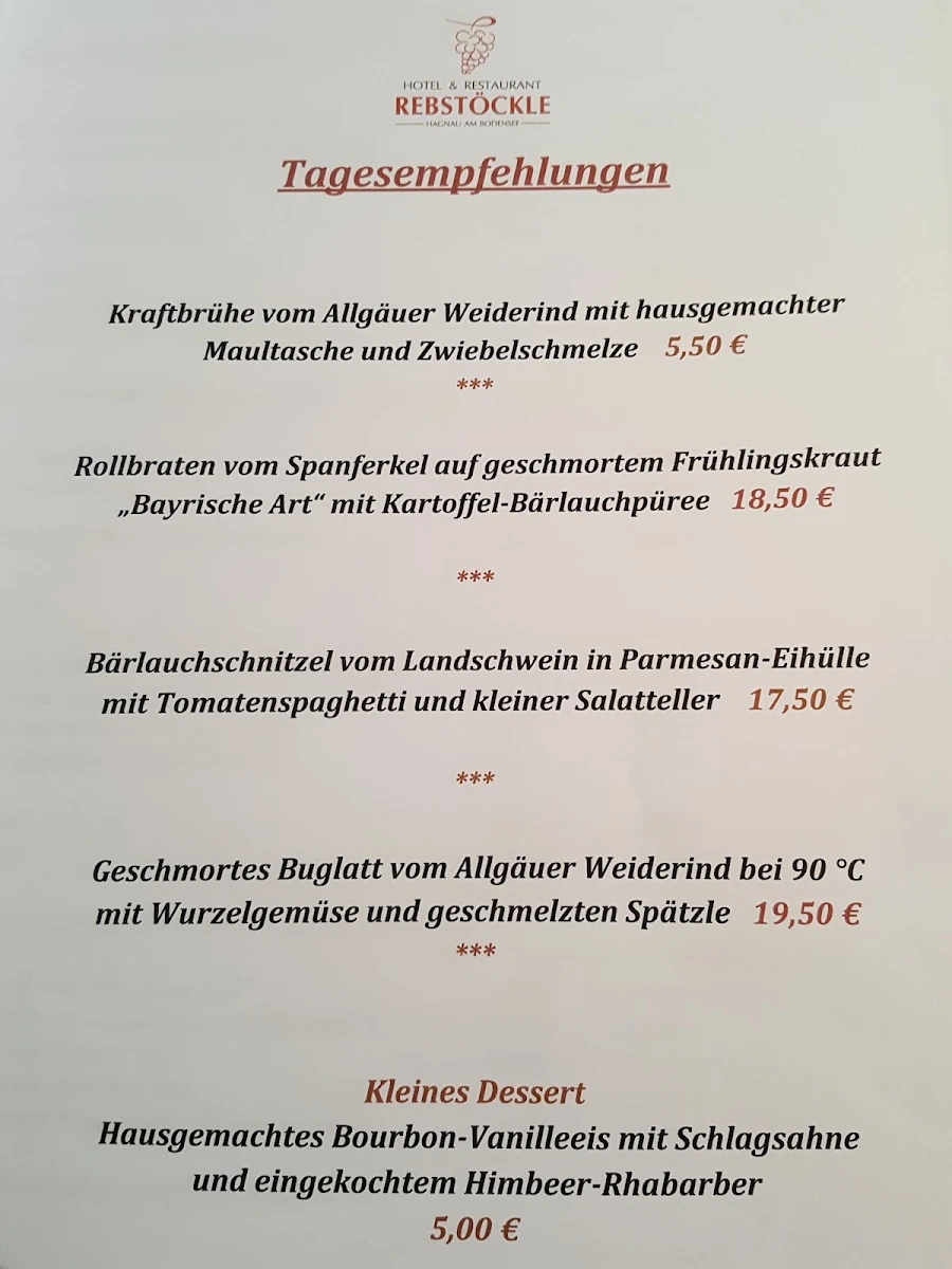 Speisekarte photo 5