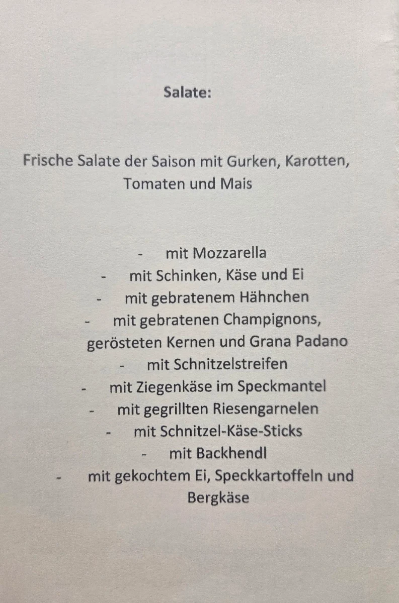 Speisekarte photo 2