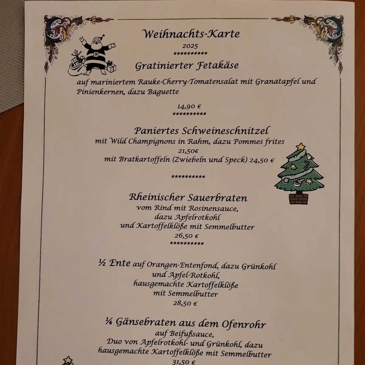 Speisekarte photo 1