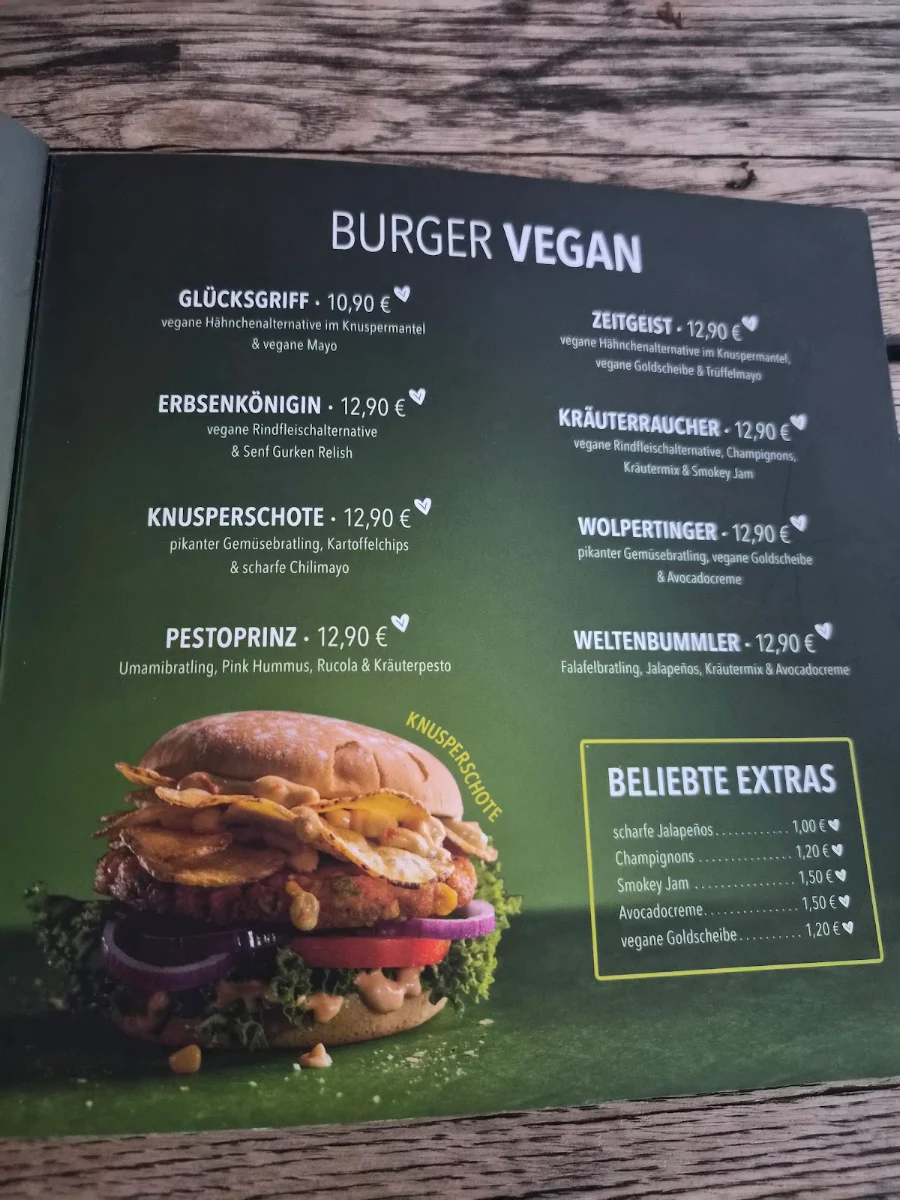 Speisekarte, HANS IM GLÜCK - TRIER Porta Nigra