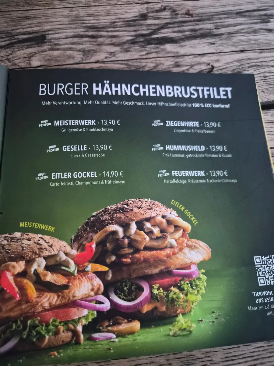 Speisekarte, HANS IM GLÜCK - TRIER Porta Nigra