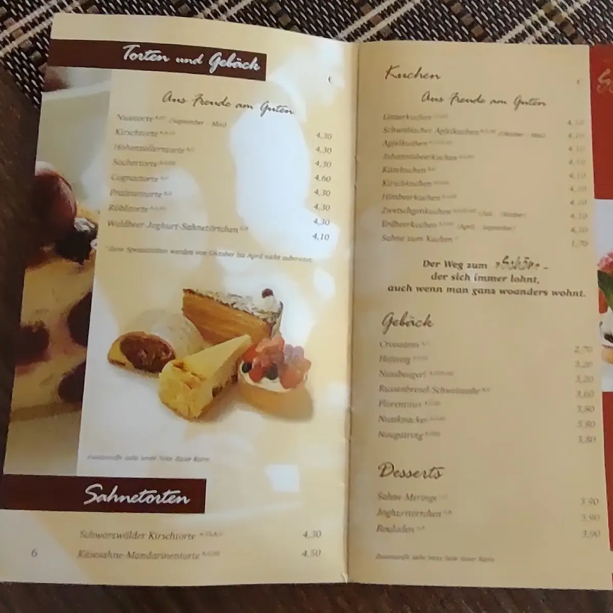 Speisekarte photo 2