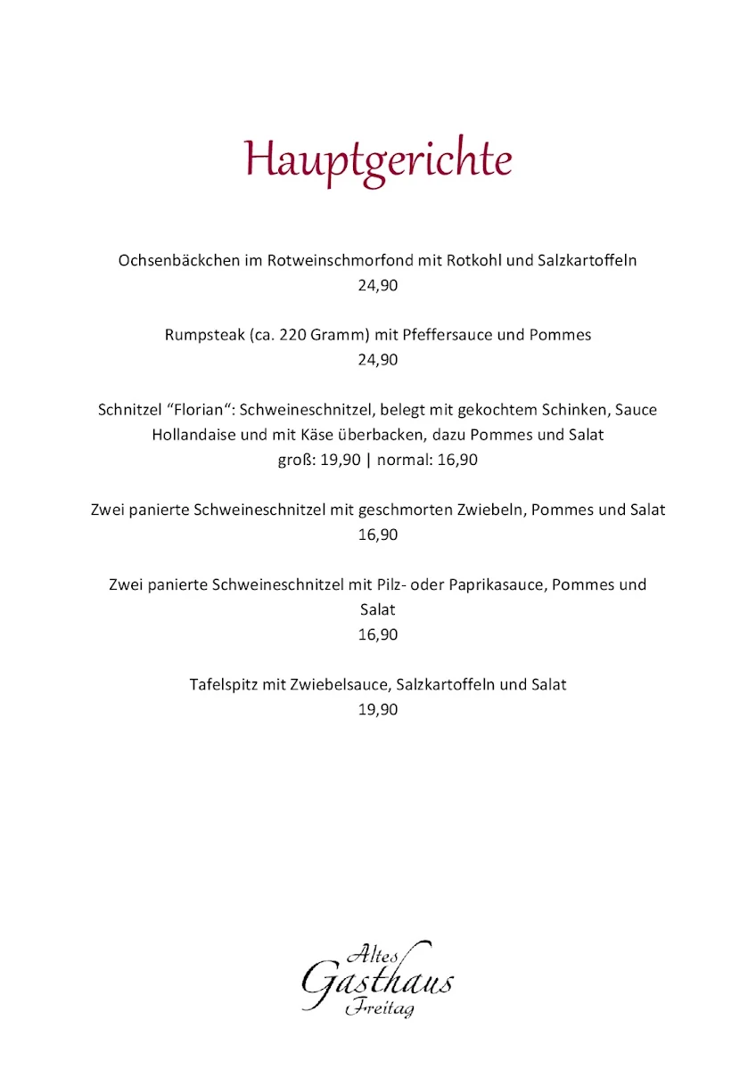 Speisekarte photo 2