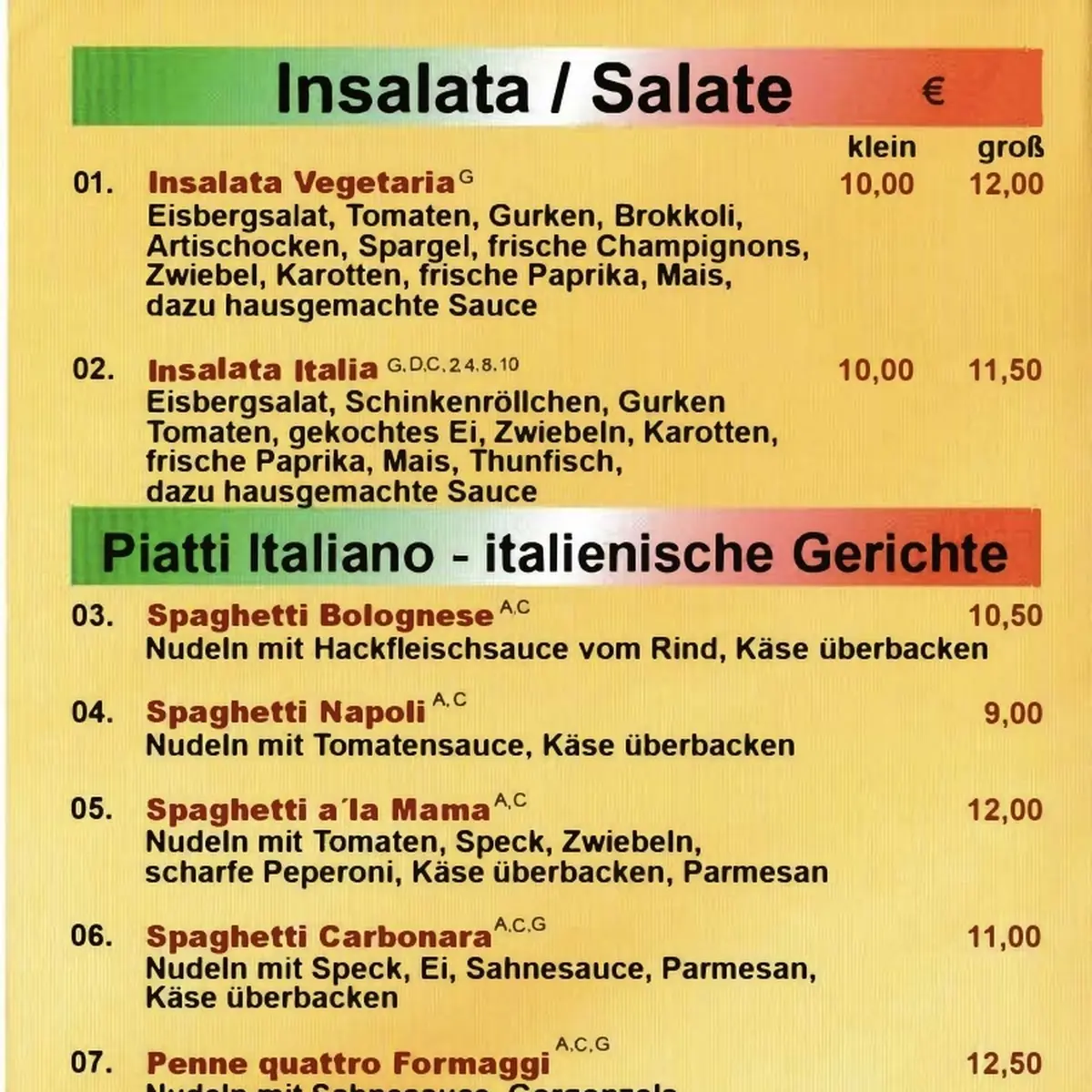 Speisekarte photo 2