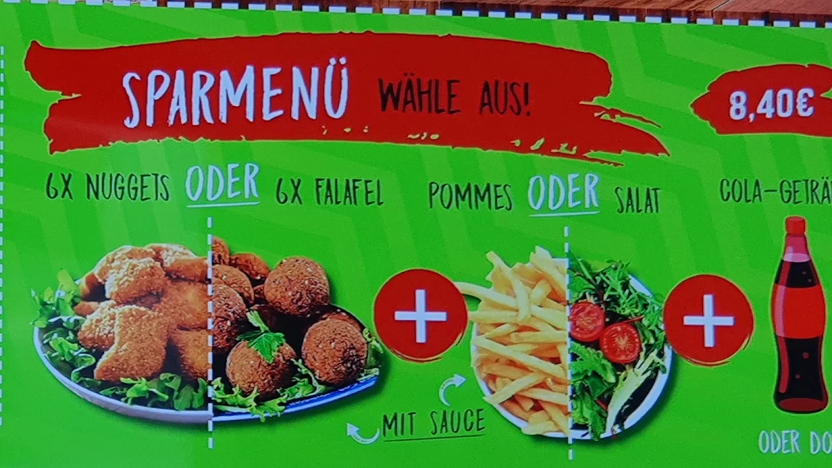 Speisekarte, Veganland Çiğköfte