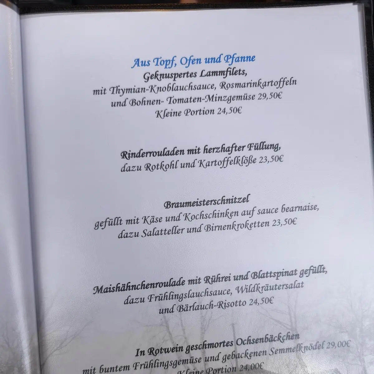 Speisekarte photo 2