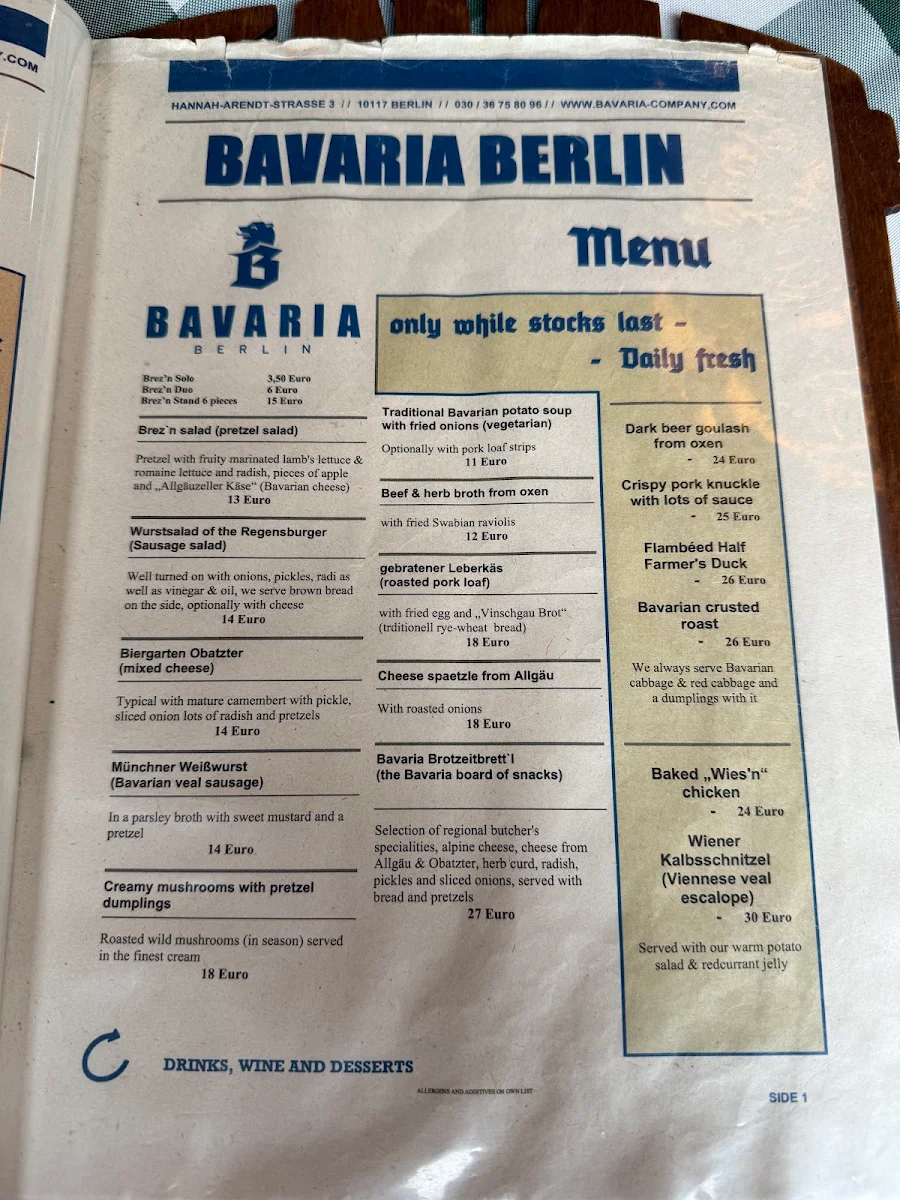 Speisekarte photo 6