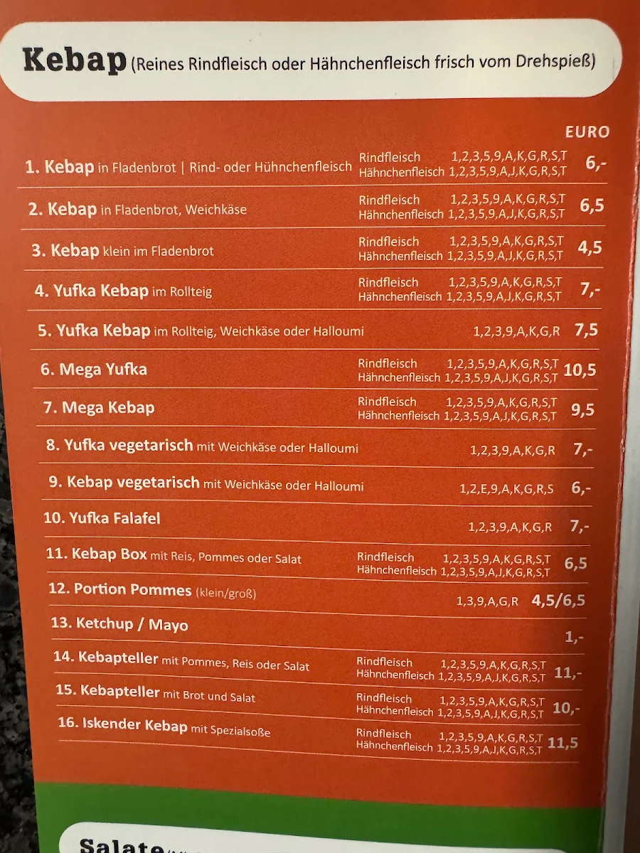 Speisekarte photo 1