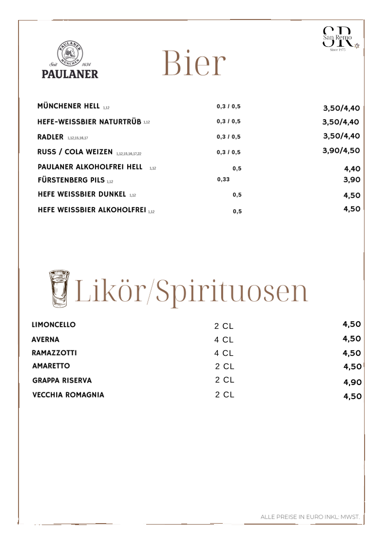 Speisekarte photo 8